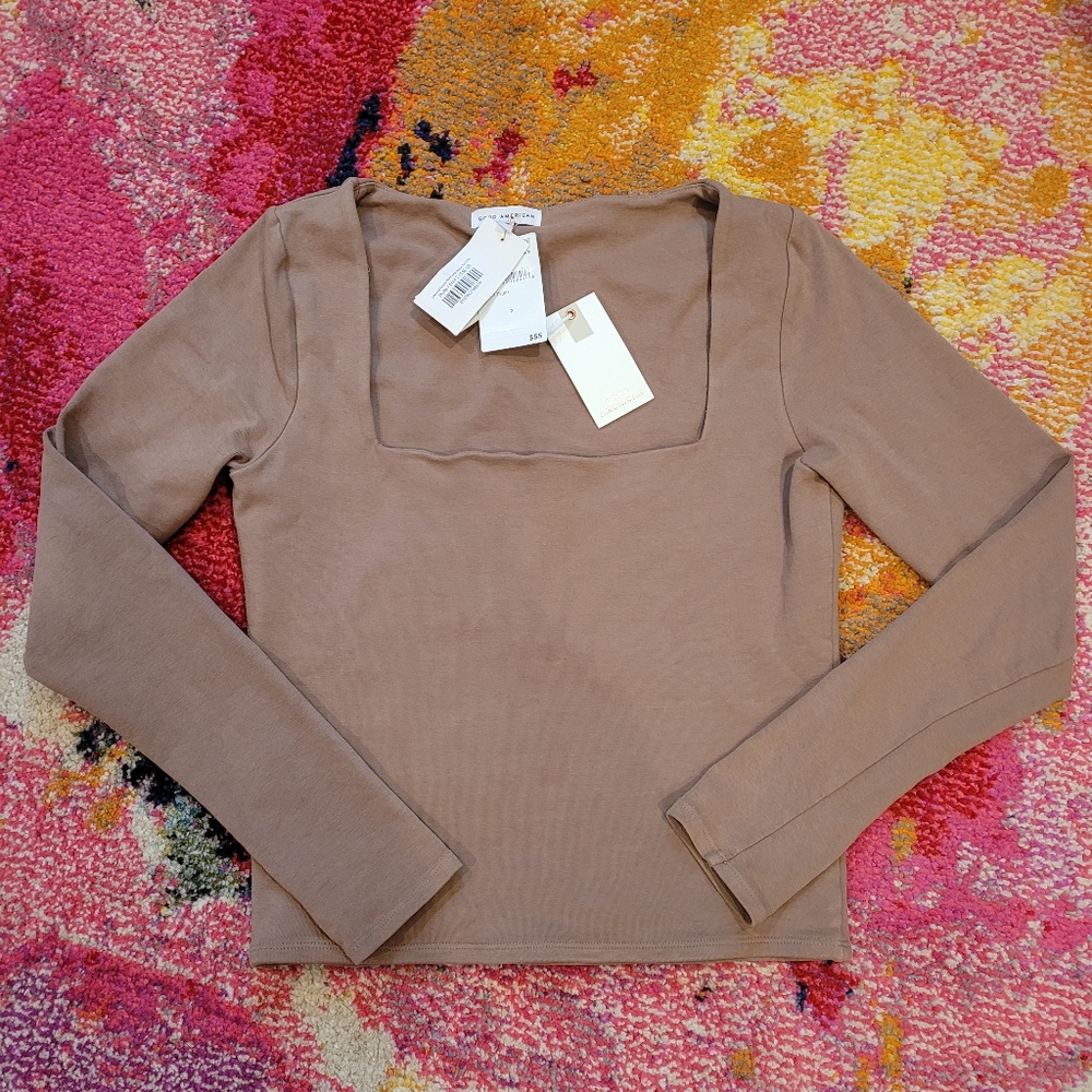 Good American Square Neck Top